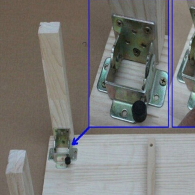 Sort foldebord benbeslag foldbart til bordstol forlængelsesborde fold selvlåsende foldfødder møbelhængsler