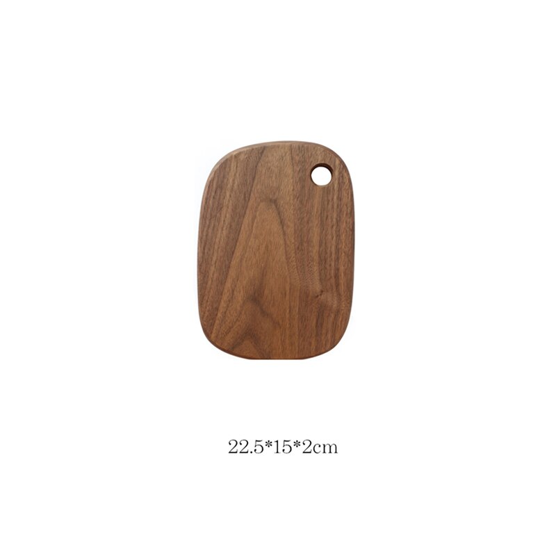 Sort valnød skærebræt hele træ pizza bøf brød bord skære grøntsager frugt massivt træ skærebræt: -en