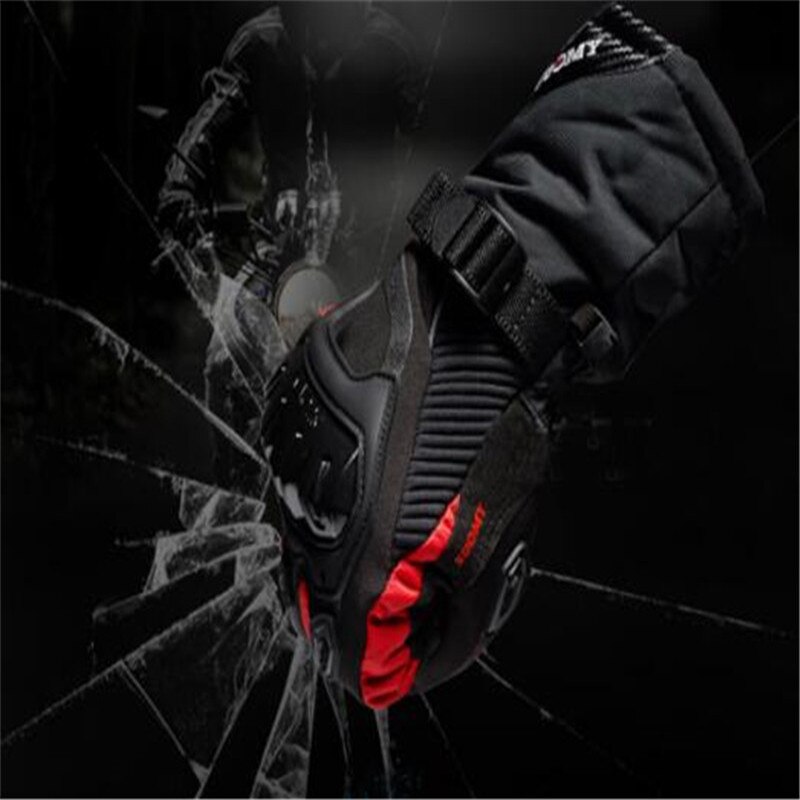 SUOMY-Guantes de Moto impermeables para hombre, manoplas de invierno a prueba de viento con pantalla táctil, 100%