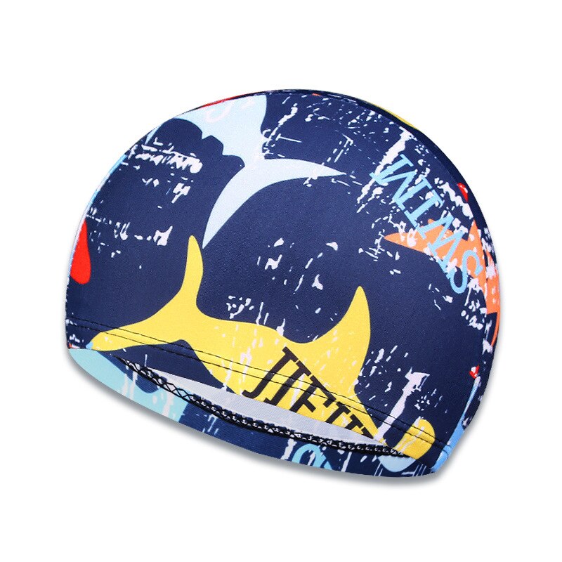 Gorro de natación Unisex para niña y mujer, gorro de baño de pelo largo, gorro de baño para nadar, talla libre, deporte en piscina, turbante de silicona elástico: E