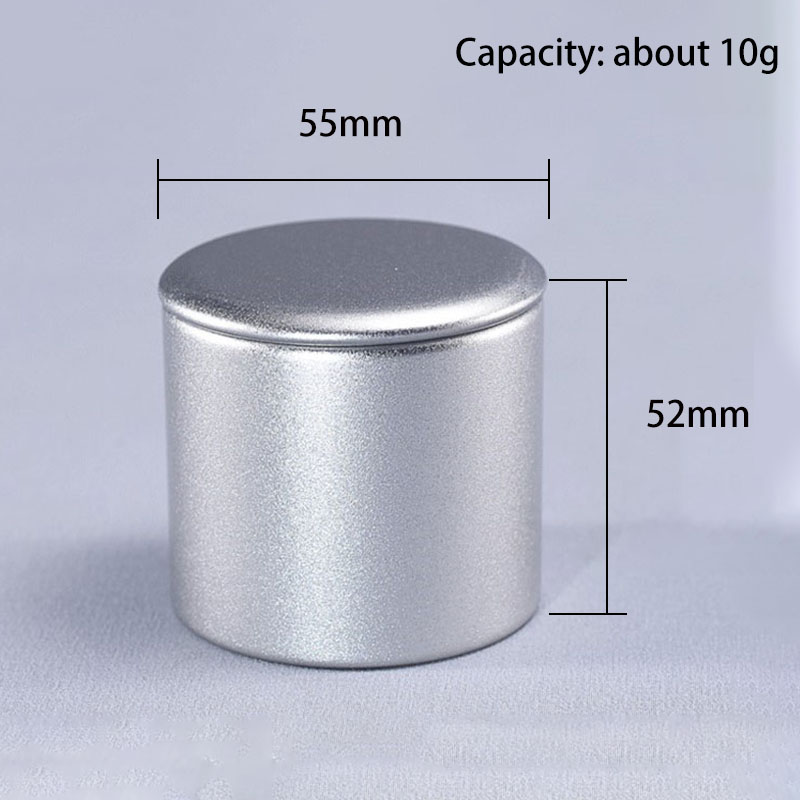 Small Metal Sealed Tea Box Caddy Round Tinplate Portable Travel Universal Tea Container Tea Coffee Spices Sugar Storage Jars