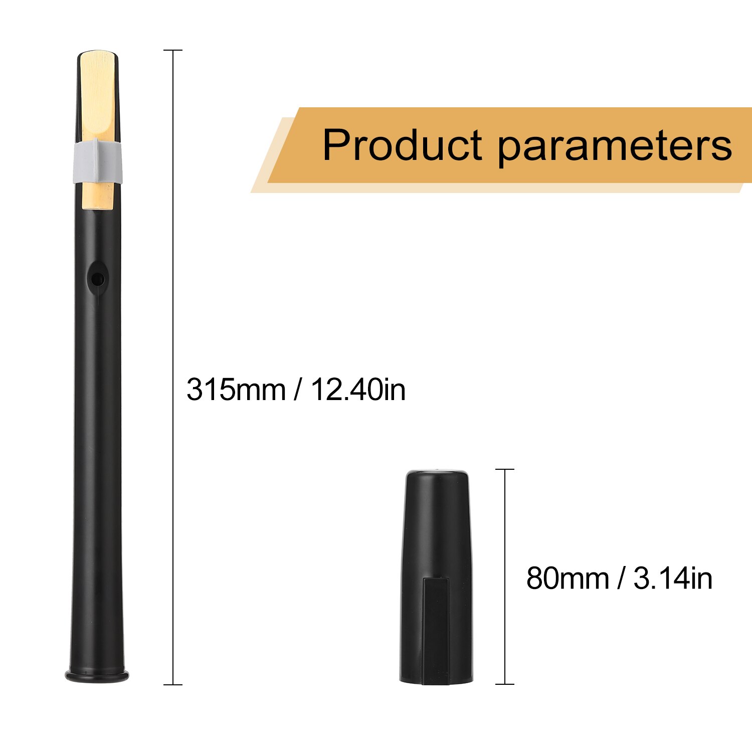 Schwarz Kleine Mini Sax Tragbare Saxophon ABS Leichte Sax Musical Instruments mit Tragetasche für anfänger