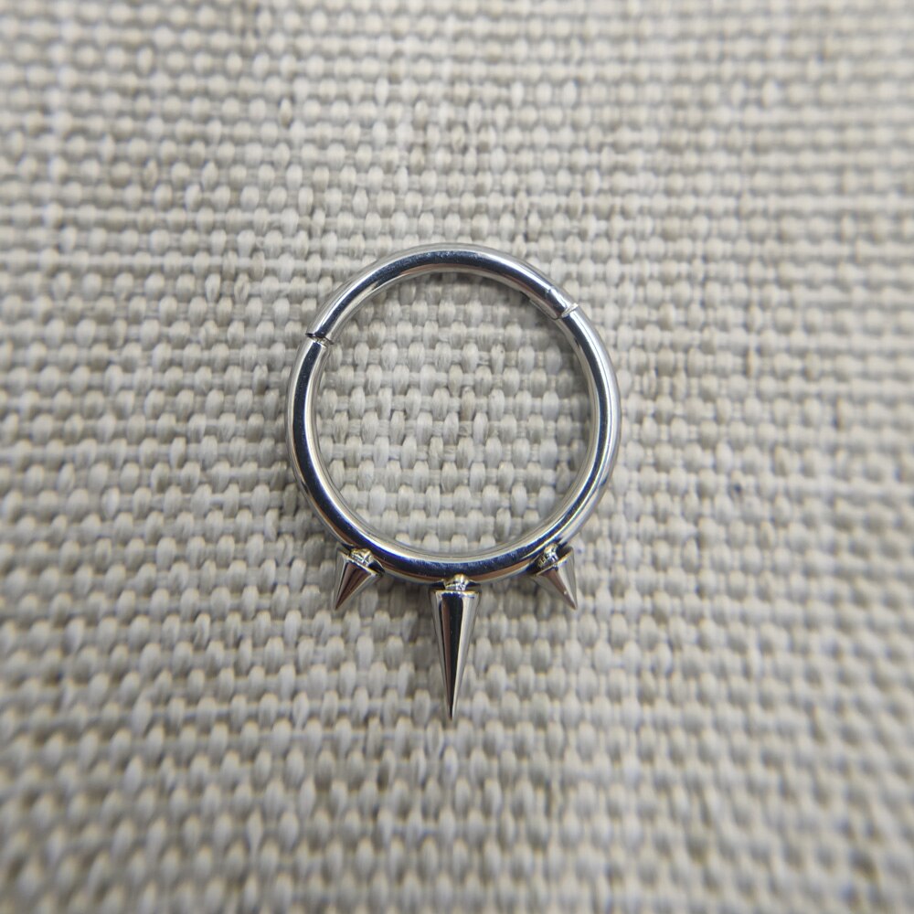 16G Implant Grade Titanium Astm F136 Kegel Spiraal Scharnierende Segment Ring Hoepel Voor Septum Daith Helix Kraakbeen Piercing Body sieraden: 16G 10mm