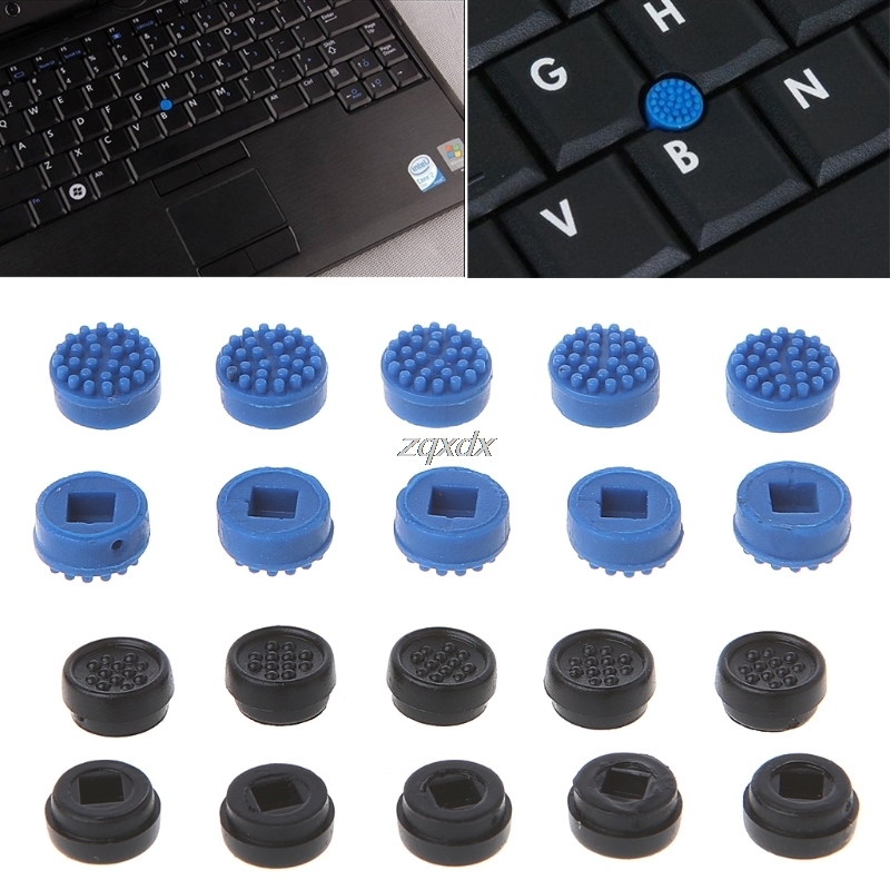 10PCS Trackpoint Pointer Mouse Stick Point Cap For DELL Laptop Keyboard Black/blue color Z09