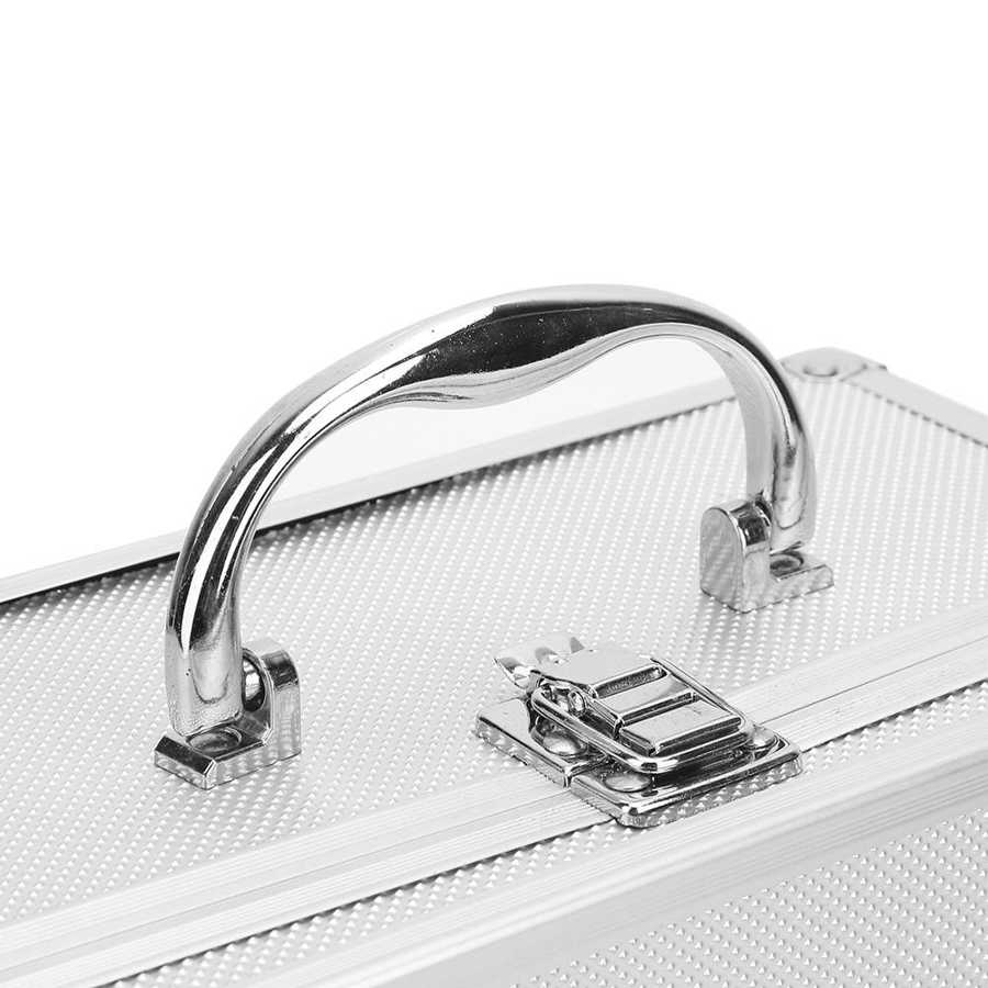 230 x 150 x 125mm Tool Box Aluminum Sponge Lining Hand Case Organizer Carrier