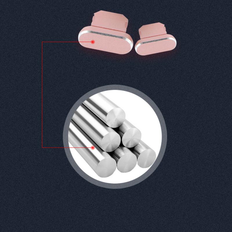 Porta di ricarica Spina Della Polvere Per il iPhone 11/X/8 plus/7/6s Metallo Anti Polvere accessori Del Telefono Delle Cellule di Copertura di Protezione Tappo della Spina Del Bacino Del caricatore