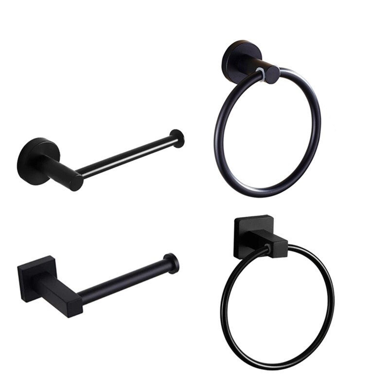 Moderne handdoekringen van roestvrij staal, handdoekhouder, ronde handdoekhouder voor aan de muur, badkameraccessoires, hardware