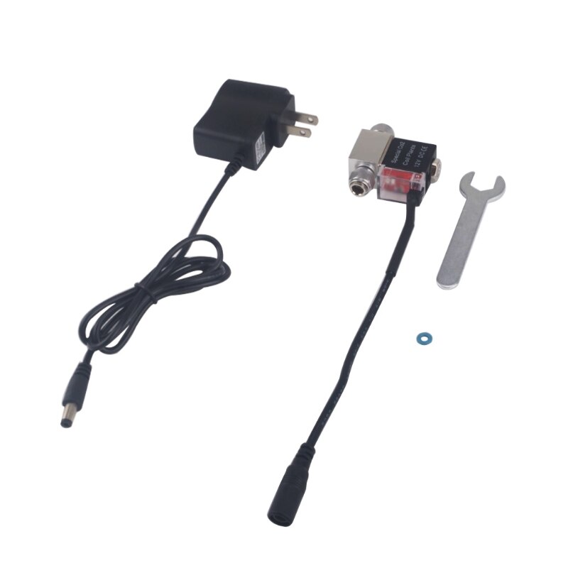 Válvulas de solenoide de CO2 de cabeza única/doble para acuario, regulador de baja temperatura para tanque de peces, magnéticas, eléctricas, AC100-240V: US-Single Head