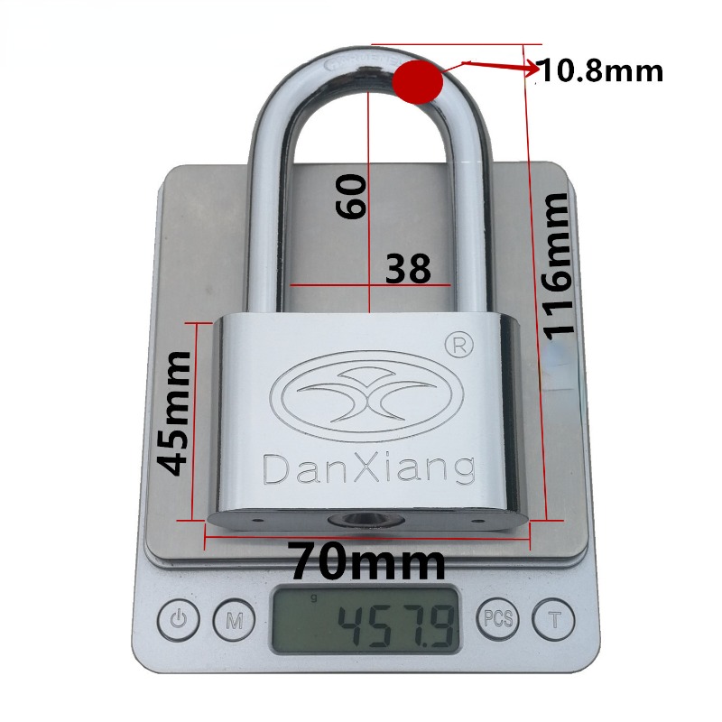 One key can open multiple locks, unlocking and opening multiple locks of the same model and size door lock Hanging （1 key）: Satin Nickel
