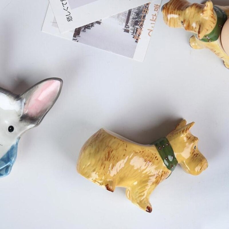 Coquetier en forme de chien mignon, porte-œuf en céramique, porte-œuf en porcelaine, ustensile de cuisine