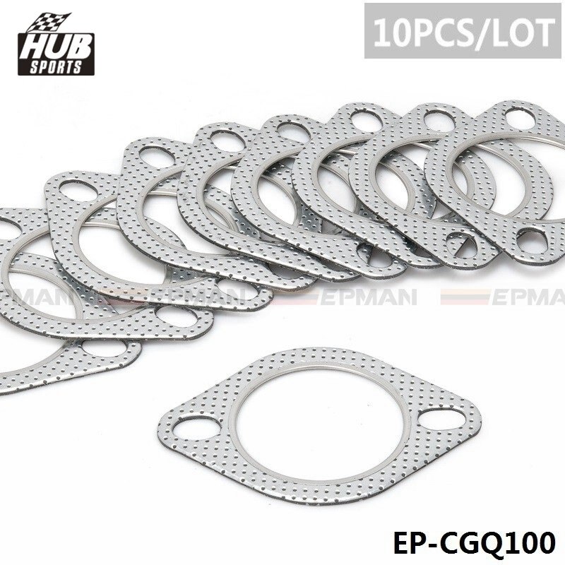 Turbo Exhaust Decat Gasket 2 Bolt Hole Gasket 2.5" - 64 mm For Subaru Impreza WRX STi HU-CGQ100S