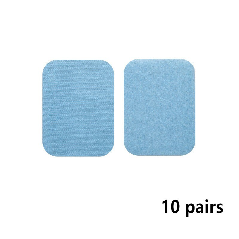 10Pairs Sterke Zelfklevende Sluiting Stickers Sofa Laken Anti Slip Lijm Haak Lus Tape Herbruikbare Nylon Vaste Sticker: 10pairs blue