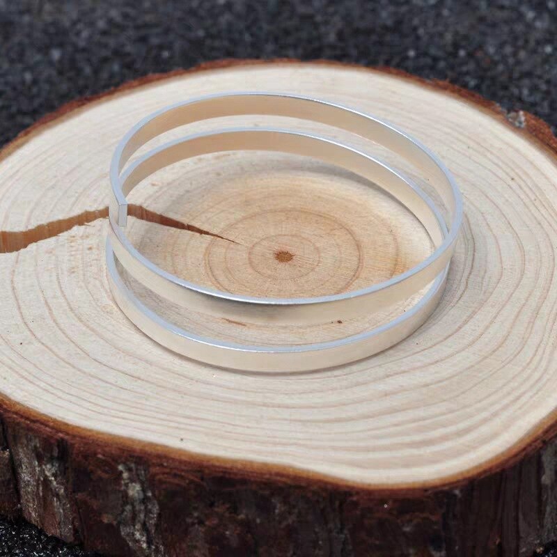 2x1mm 3x1mm 10 centimetri S999 Solido Puro sterlina d'argento filo Che Borda Tesatura Gioielli Filo filamento Accessori per Connettori