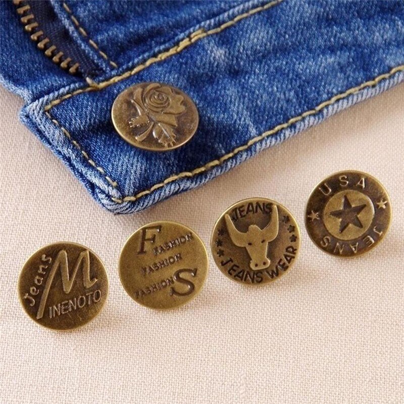 10Pcs 20Mm Metalen Knop Jean Knoppen Voor Jeans Gemengde Knop Kleding Accessoires