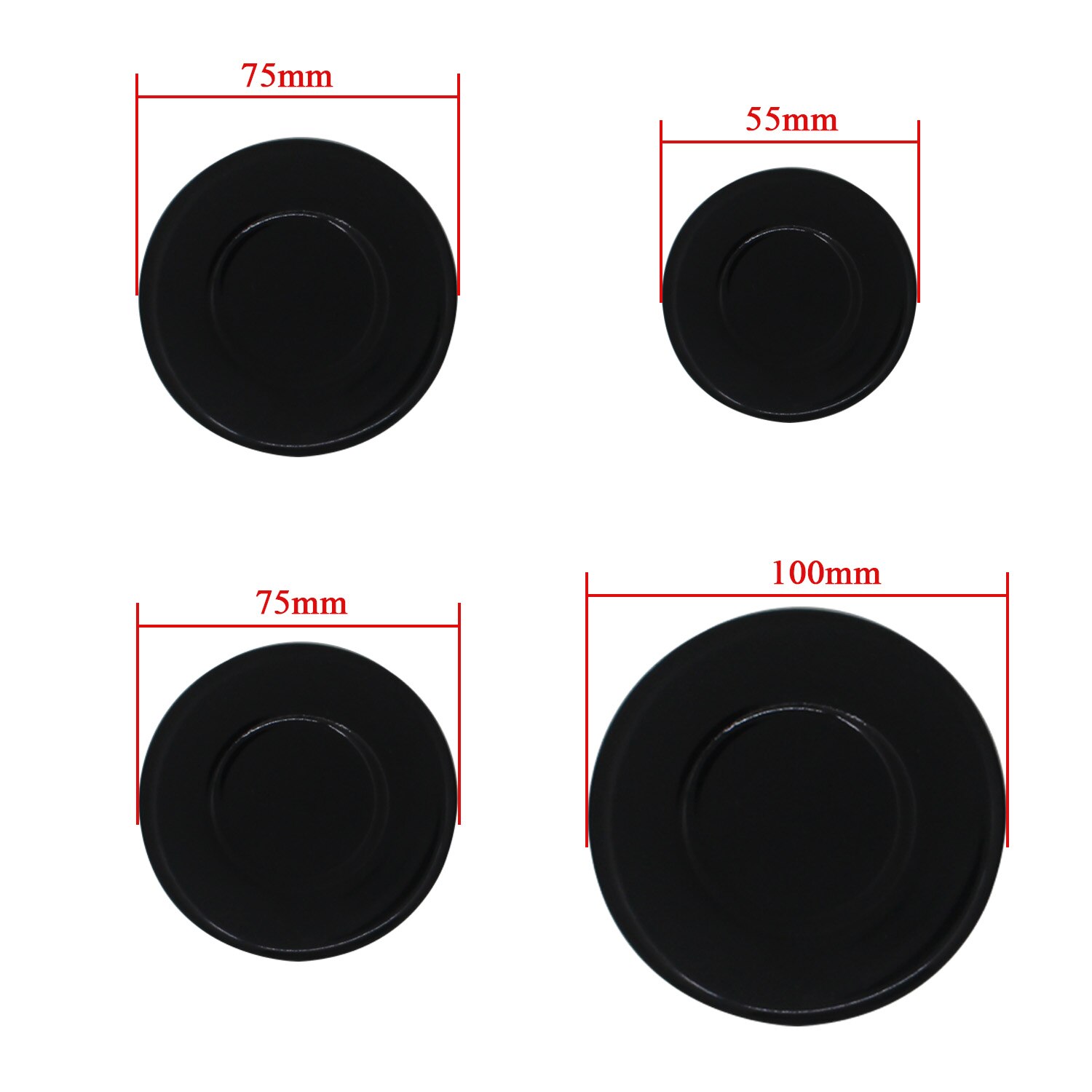 thumbnail image 2 of Universal Gas Hob Burner Cap & Flame Crown Set For Logik Moffat Cookers – Small, Medium, Large 2 of 6