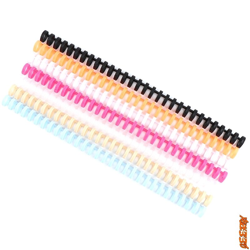 Gorący sprzedawanie luźny liść plastikowy pierścień wiążący 30 otwór spiralna sprężyna pierścionek A4 A5 A6 zeszyt papierowy papiernicze artykuły biurowe