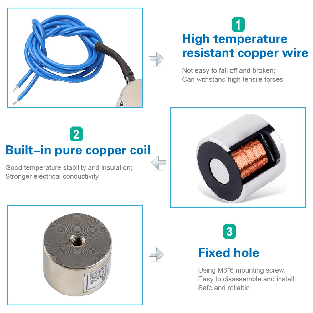 ! Keyestudio Low Power Strong Suction Electromagnet Module For Arduino DIY Projects