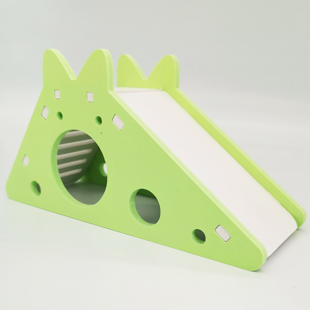 Hamster Glijbaan Trappen Sport Hamster Speelgoed Waterdicht Kleur Pvc Kleine Huisdier Nest Grappige Hamster Huisdier Te Installeren En Te Dragen: B Green