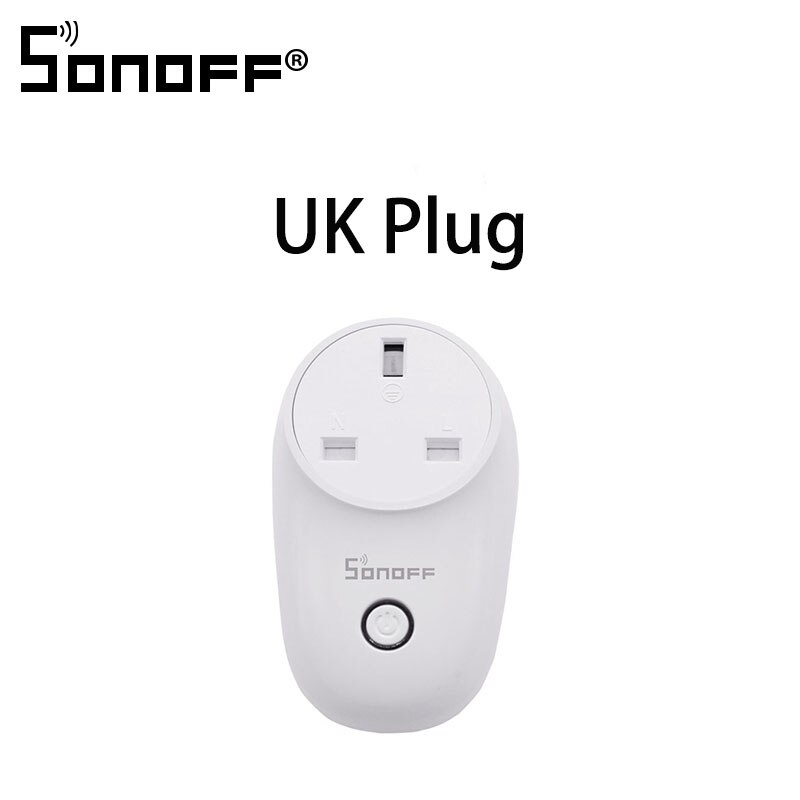 Sonoff S26 Grundlegende WiFi Clever Sockel AU/CN/EU/UK/UNS Drahtlose Stecker Clever Heimat Schalter steckdosen Arbeit Mit Alexa Google Assistent: UK