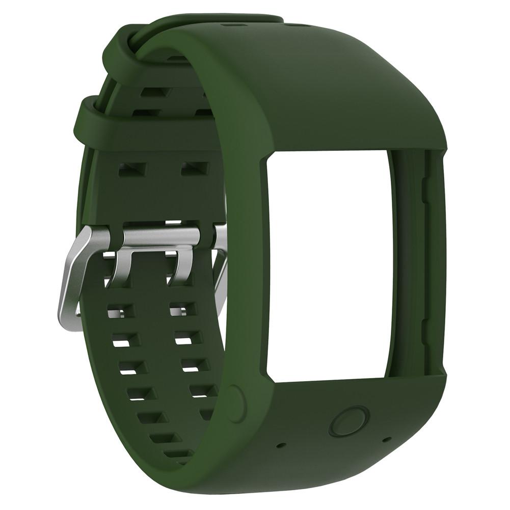 Bracelet de montre de remplacement en Silicone confortable bracelet pour Polar M600 montre intelligente bracelet directe 8.2: Army Green