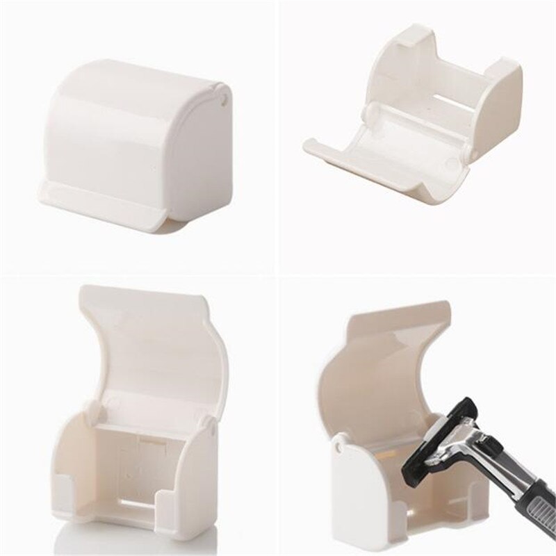 Basupply – porte-rasoir mural, 1 pièce, pour salle de bain, support à capuchon, accessoires de salle de bain