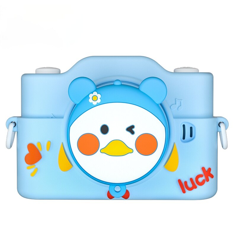 Kids Camera Hd Digitale Camera 2 Miljoen Cartoon Camera Outdoor Camera: Blue Duck