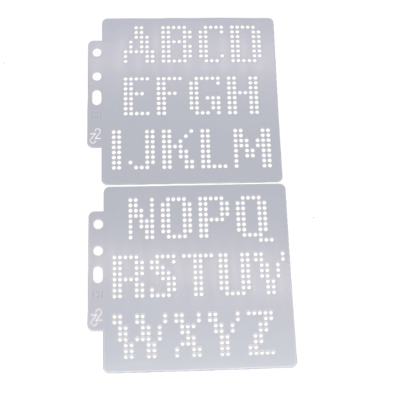 Letter and Number Stencils Reusable Plastic Letter Stencils Alphabet Journal Stencils Font Templates for Notebook Diary Scrapboo