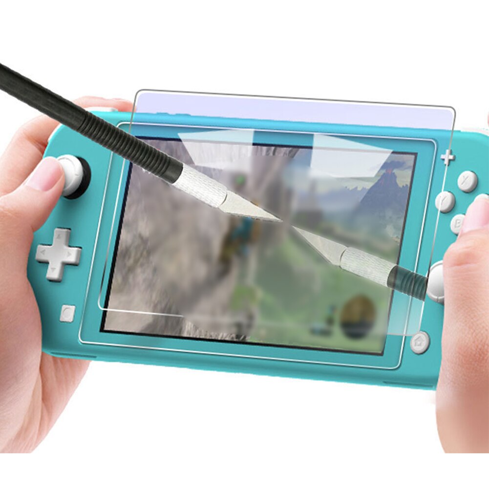 Protetor de tela capa anti risco claro máquina de jogo à prova impressão digital fácil instalar vidro temperado substituição para interruptor lite