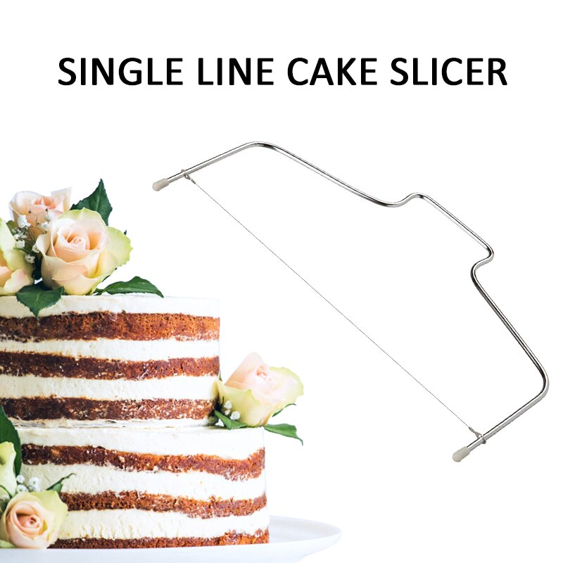Double Line Cake Slicer Cutter Adjustable Stainless Steel Bread Cake Cut Slicer Levele Cake Decorating DIY Bakeware Kitchen Tool