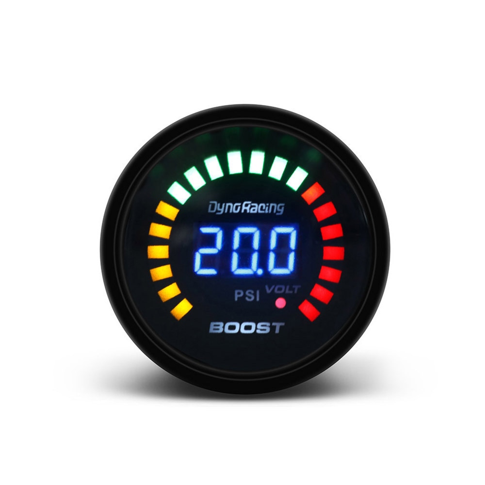 Blauwe Led Boost Gauge Vervanging Auto Auto Turbo Digitale 2 Inches