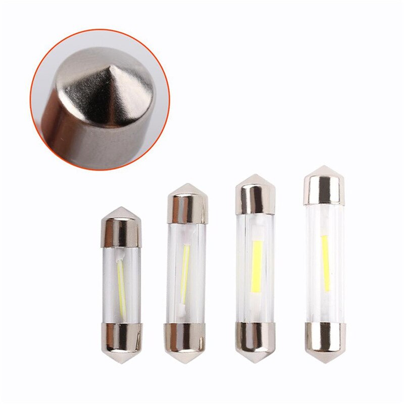 Bombilla LED para puerta de coche, luz de lectura, mapa, COB, 31mm, 36mm, 39mm, 12V, C5W, 41mm, cálido/Blanco/azul, 10 unids/lote