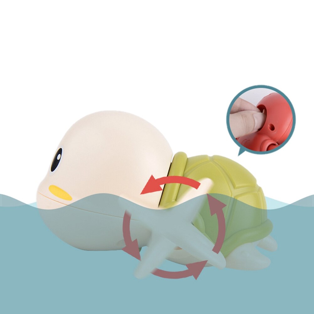 Baby Beach Bathing Toys Kids Cute tortoise Clockwork Swimming Bathroom Sprinkling Shower Swimming Water Toys Kids