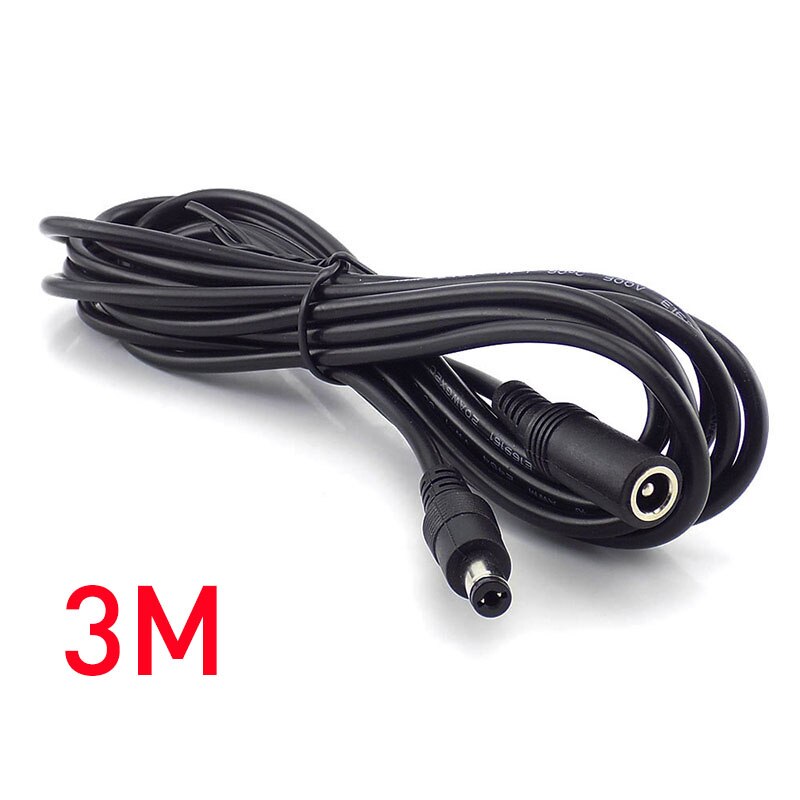 10M 5M 3M 2M 1M 5.5X2.1Mm Dc Power Connector Jack Adapter Lood cord 12V Kabel Dc Vrouwelijke Mannelijke Uitbreiding Externe Plug