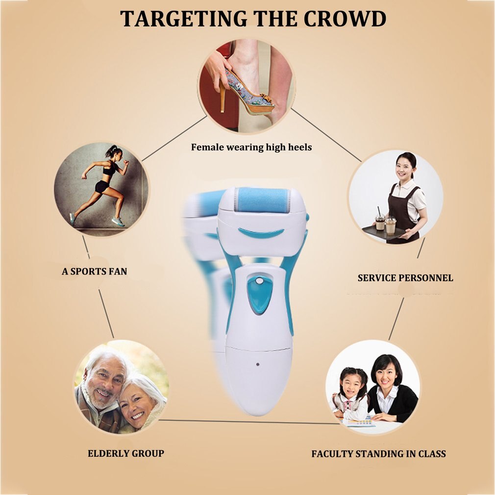 Oplaadbare elektrische voetschraper om dode huidcellen te verwijderen voetpedicure om over te gaan op oud afwasbaar water