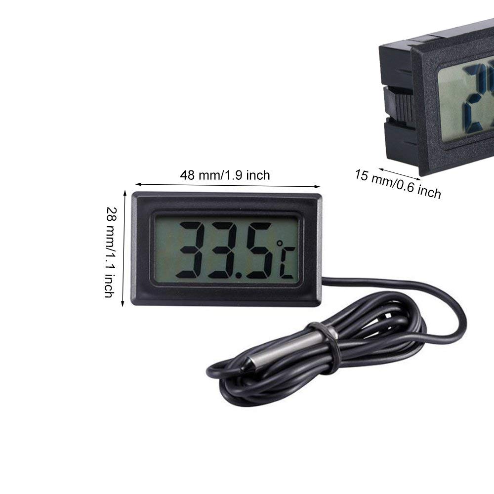 -50 to 110 termometer mini digital lcd display bil interiør temperaturmåler værktøj termometer temperaturføler  z2