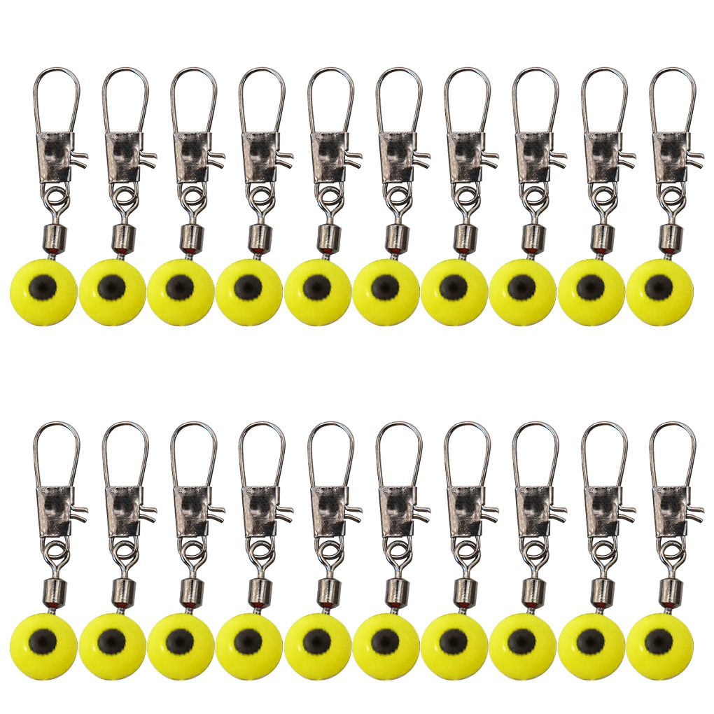 40pcs Fishing Float Rolling Swivel Supplies Tackle Tool Fishing Line To Hook Swivels Shank Clip Connector Fishing Accessories