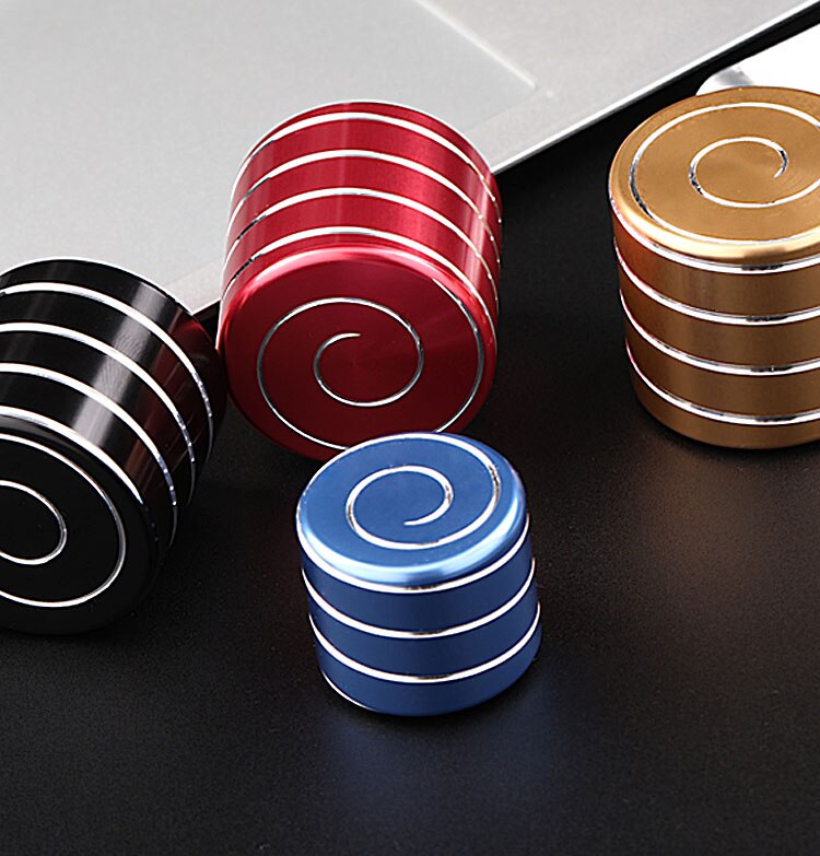 Desktop Gyro Round Optical Phantom Fidget Spinner Metal Fingertip Finger Adult Child EDC Anti Stress Funny Toy