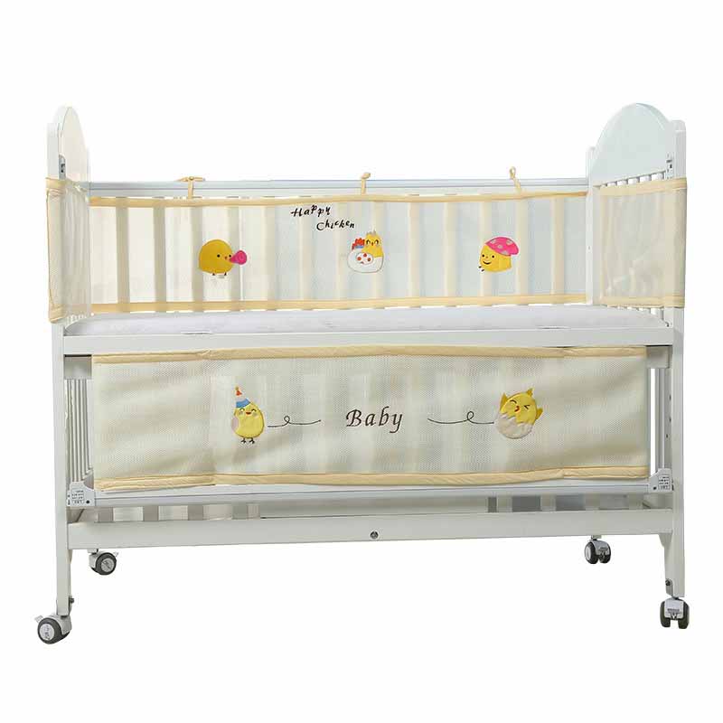 1 pçs berço amortecedor destacável malha respirável decoração do quarto bebê verão recém-nascidos crianças cama