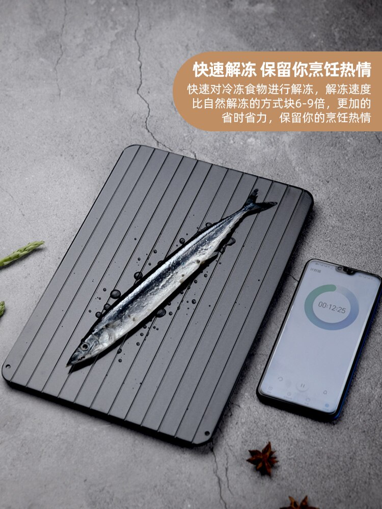 Forzen Fish Food Meat Defrosting Tray Fast Chicken Breast Serving Tray Fruit Utensilios De Cocina Thawing Plate Gadget EA6JDB