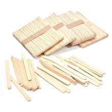 Wood Ice Cream Stick 50 PCS Craft Stick Ice Cream Sticks Natural Wood Popsicle Craft Sticks Ice Cream Tool