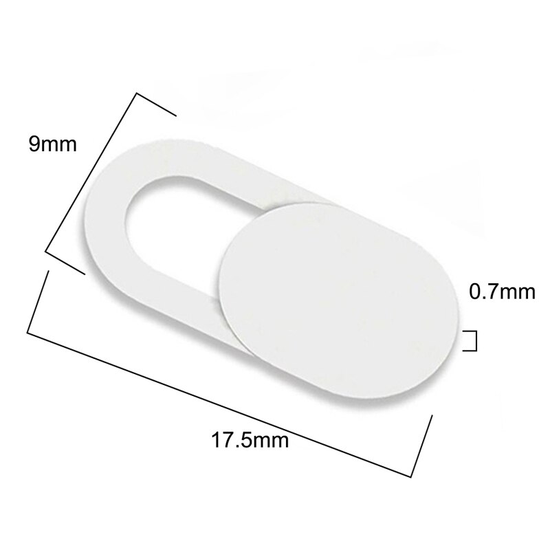 Pegatinas protectoras de plástico para cámara, 6 piezas, para Notebook, PC, Tablet, PC, móvil, antihacker, Protección de Privacidad, cubierta blanca