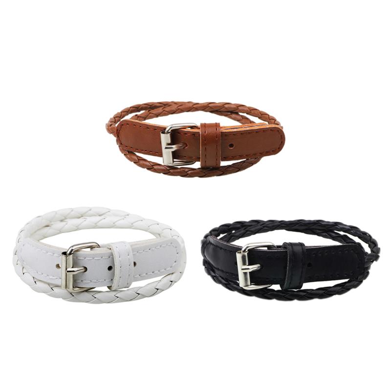 Pulsera de cuero con abalorios multicapa para hombre y mujer, brazalete de piel, estilo europeo, bohemio