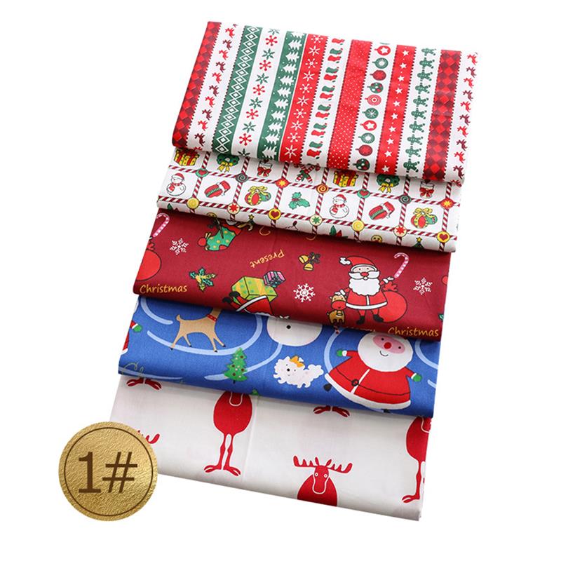 25cm x 25cm 100% bawełna świąteczna kołdra patchworkowa tkanina drukowana szycie tkaniny pikowane na splot krzyżowy dmc materiał ręcznie robiony: 01