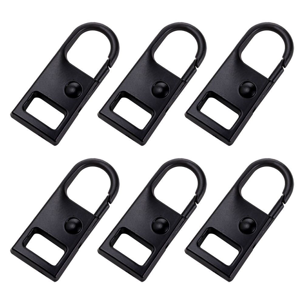 Stainless Steel Zipper Puller Thickened Reinforced Zipper Puller Zipper Replacement Repair Zipper Accessories 6 Pieces: 1A-4C