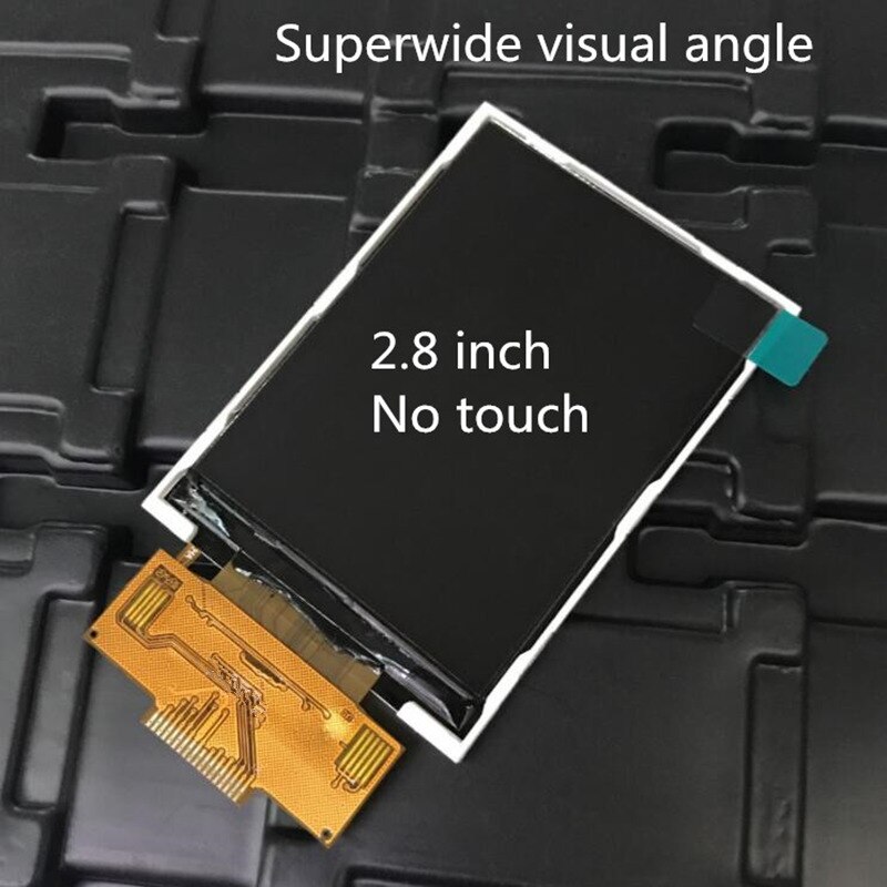 Écran couleur SPI TFT LCD 2.4/2.8/3.2 pouces, pilote ILI9341 IC 4 IO 240X320, panneau tactile, soudage à 18 broches, 0.8mm super large: 2.8 inch No Touch