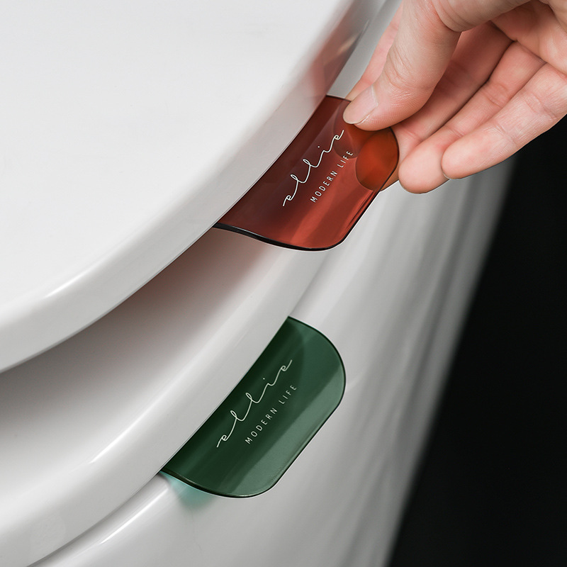 tragbar nordisch transparent Toilette Sitz Heber Toilette Heben Gerät vermeiden berühren Toilette Deckel handhaben WC Bad Zubehör