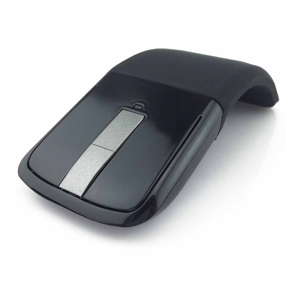 Arc Touch Mouse Ergonomic Folding Mause 2.4G Optical USB Wireless Mouse Gaming Office Laptop Mice For Computer Mac: black