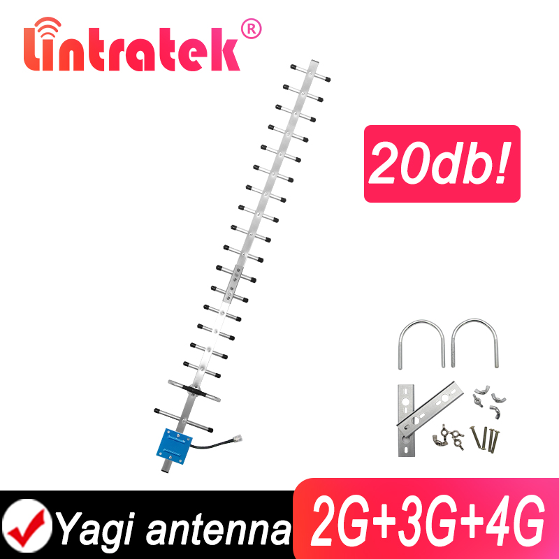 20db eksterne yagi-antenner til 2g 3g 4g gsm umts lte wcdma cdma 850 1800 900 2100 2600 2300 1900 1700 mobil signalrepeater