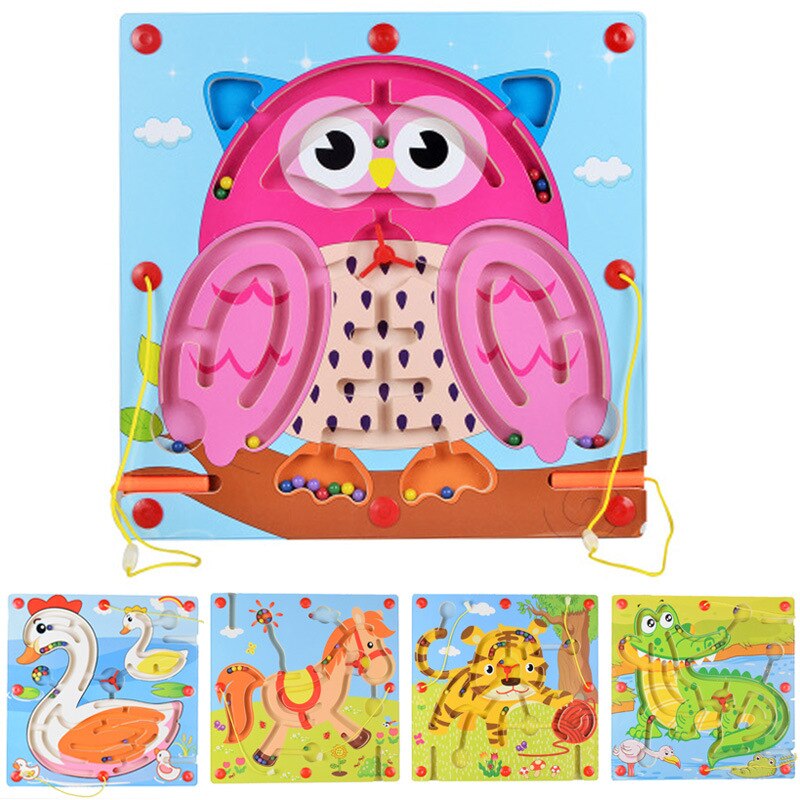 Magnetische labyrinth eltern-kind baby magnetische kinder puzzle 3-4-6 jahre alt mädchen junge intelligenz stift stift spielzeug