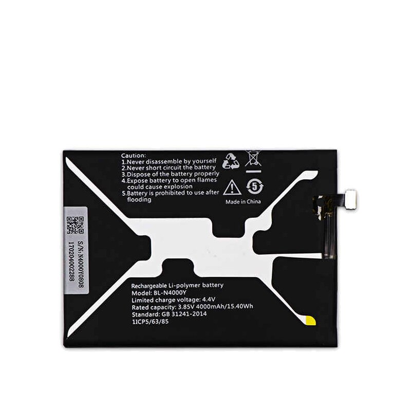 Originalt 4000 mah bl -n4000y mobiltelefon erstatningsbatteri til gionee  x1s a1 lite  a1 lite akkumulator